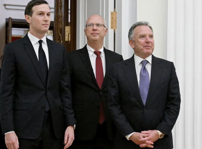 Jared Kushner, Kiril Dmitriev și Steve Witkoff FOTO: X/ @WeReporter