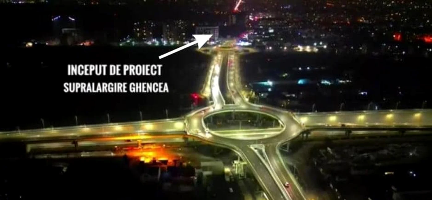 Începutul proiectului de supralărgire Prelungirea Ghencea; Foto: Facebook Ionel Scrioşteanu