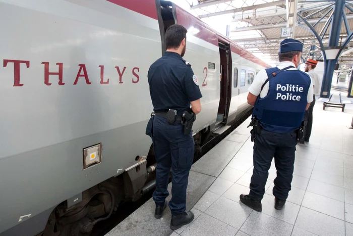 Trenul, operat de compania Thalys, circulă pe aceeaşi linie ca acela la bordul căruia un bărbat înarmat, suspectat că plănuia un atac, a fost imobilizat de pasageri în august FOTO AP