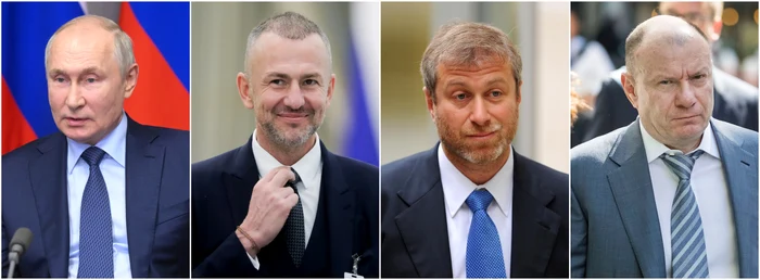 Vladimir Putin, Andrei Melnichenko, Roman Abramovici, Vladimir Potanin FOTO Profimedia