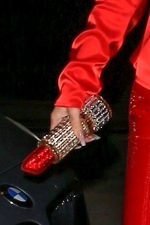 Kylie a ales o geantă care părea să fie un ruj supradimensionat