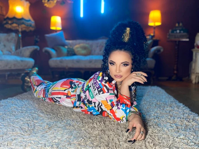 Aura B, în timpul filmărilor noului clip