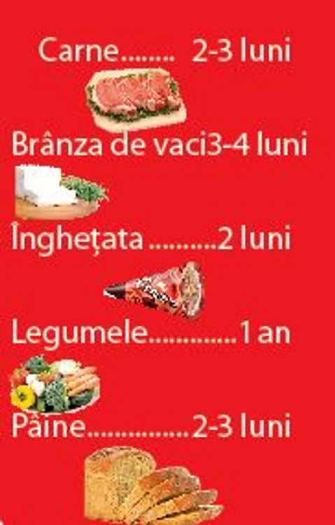 Durata maximă de congelare