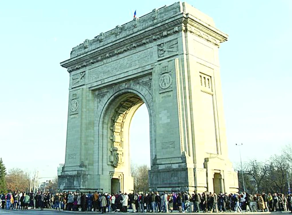 Au luat cu asalt  Arcul de Triumf