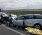 Accident pe Autostrada Vestului FOTO ISU Timiş