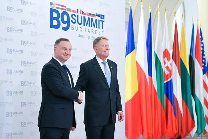 Andrzej Duda și Klaus Iohannis reprezintă două state din flancul de est al NATO. FOTO Presidency.ro