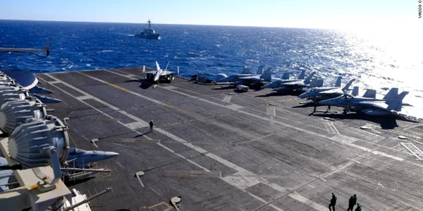 Portavionul USS Harry Truman FOTO Vasco Cotovio CNN