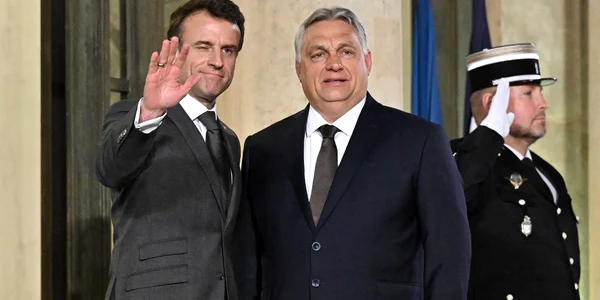 Emmanuel Macron și Viktor Orban FOTO Profimedia 