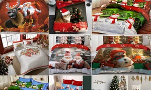 Lenjeriile de Crăciun aduc magia sărbătorilor în dormitor fiind cadouri cozy și festive pentru întreaga familie Colaj eMAG jpg