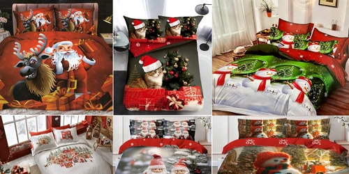 Lenjeriile de Crăciun aduc magia sărbătorilor în dormitor fiind cadouri cozy și festive pentru întreaga familie Colaj eMAG jpg