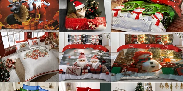Lenjeriile de Crăciun aduc magia sărbătorilor în dormitor fiind cadouri cozy și festive pentru întreaga familie Colaj eMAG jpg