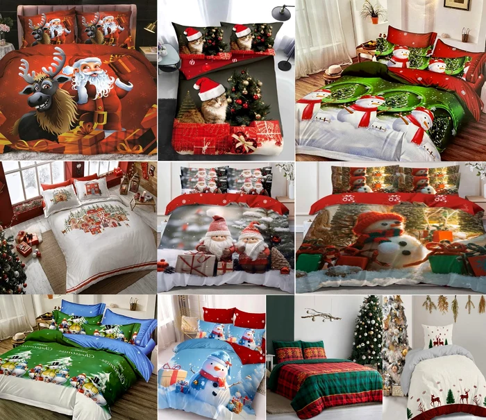 Lenjeriile de Crăciun aduc magia sărbătorilor în dormitor fiind cadouri festive pentru familie eMAG