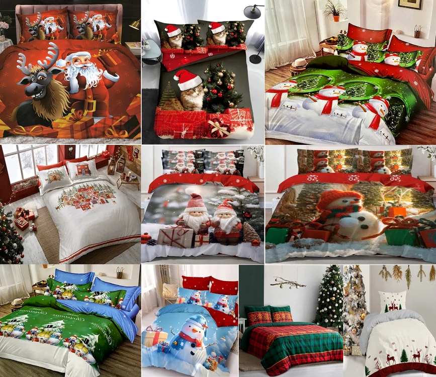 Lenjeriile de Crăciun aduc magia sărbătorilor în dormitor fiind cadouri festive pentru familie eMAG