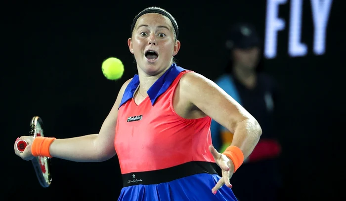 Jelena Ostapenko, eliminată de româncă. Foto Getty Images