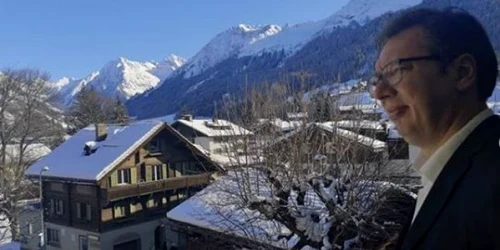 Presedintele sarb Aleksandar Vucici la Klosters Elvetia FOTO Instagram