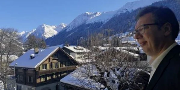 Presedintele sarb Aleksandar Vucici la Klosters Elvetia FOTO Instagram