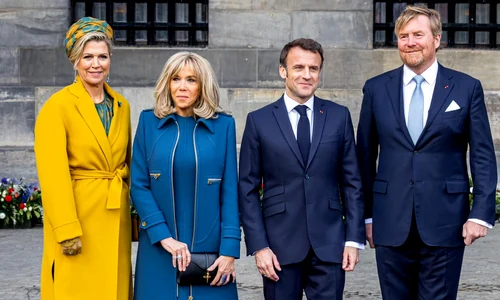 Brigitte Macron si Emmanuel Macron, invitati in Olanda de catre Regele Willem Alexander si Regina Maxima   Casa Regala olandeza (9) jpg