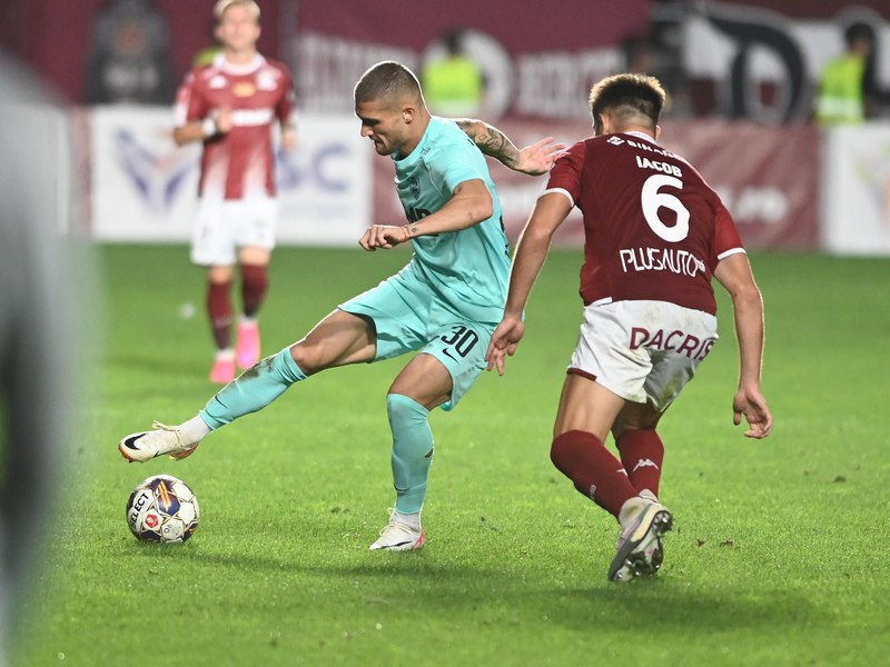 Rapid - CFR Cluj. Repriza a 2-a a făcut diferența