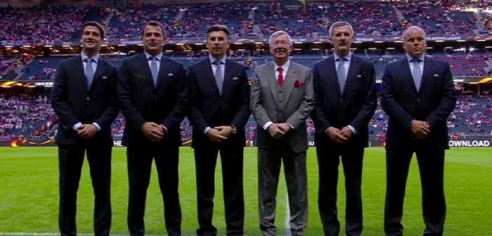 Chivu şi Lupescu, alături de Sir Alex Fergusson