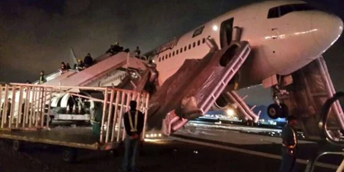 aterizare fortata avion Arabia Saudita foto Reuters