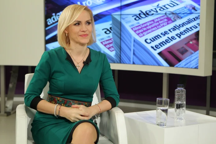 Gabriela Firea, liderul PSD cu cea mai mare popularitate FOTO Eduard Enea