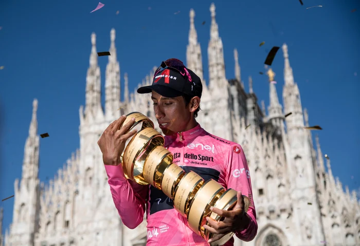 Anul trecut, Egan Bernal a câștigat Turul Italiei (Foto: EPA-EFE)