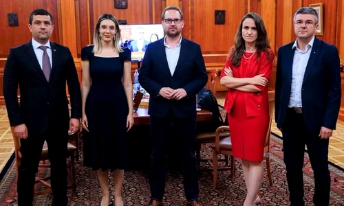 Radu Miruță, Diana Buzoianu, Dominic Fritz, Oana Țoiu, Irineu Darău FOTO Facebook / Dominic Fritz