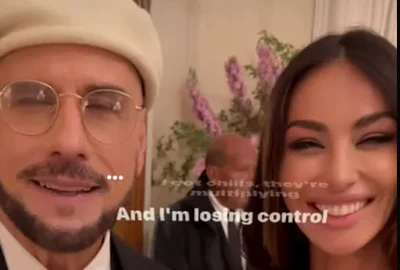 john travolta si madalina ghenea la festivalul de film de la cannes foto INSTAGRAM png