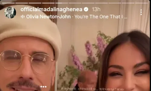 john travolta si madalina ghenea la festivalul de film de la cannes foto INSTAGRAM png