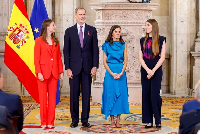 Regina Letizia, Regele Felipe, Leonor și Sofia profimedia 0882944823 jpg