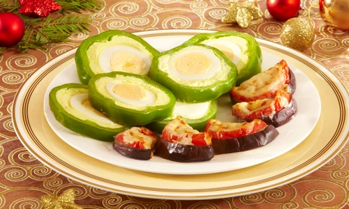 Stuffed Bell Peppers and Roasted Aubergine Bites jpeg