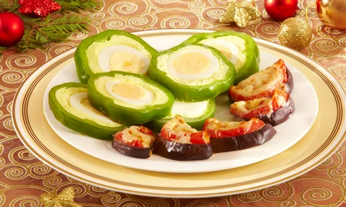 Stuffed Bell Peppers and Roasted Aubergine Bites jpeg
