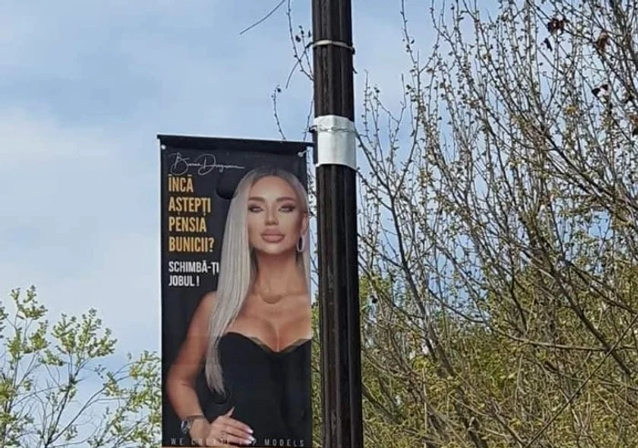 Afișele cu Bianca pot fi văzute în tot orașulfoto: Facebook
