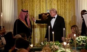 Prințul saudin Mohammed bin Salman   dineu Casa Albă foto epa efe jpg