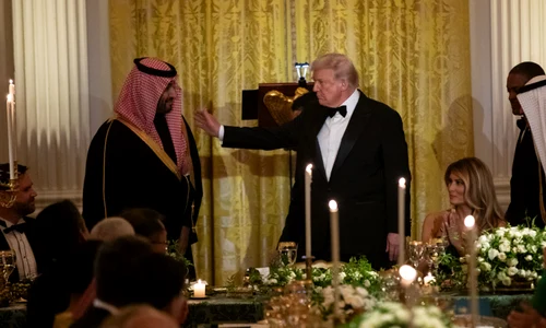 Prințul saudin Mohammed bin Salman dineu Casa Albă foto epa efe jpg