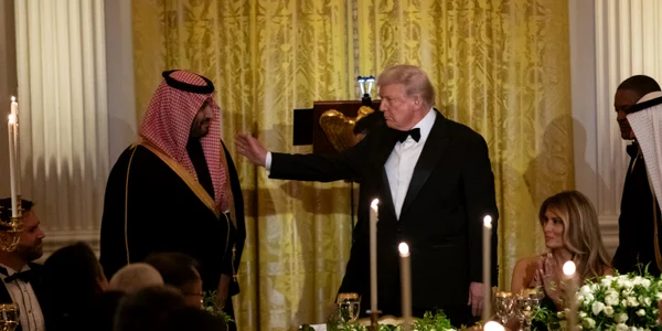 Prințul saudin Mohammed bin Salman   dineu Casa Albă foto epa efe jpg