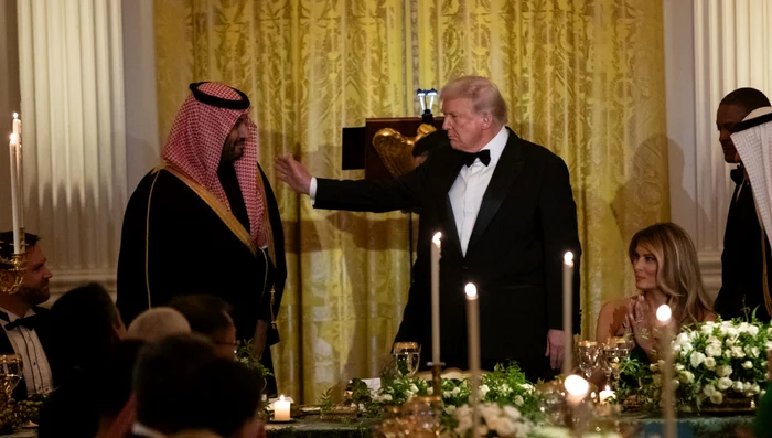 Prințul saudin Mohammed bin Salman   dineu Casa Albă foto epa efe jpg