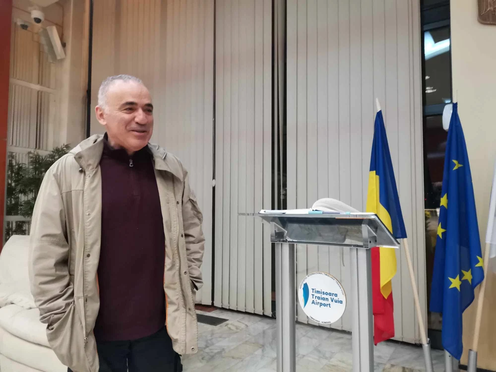 Kasparov a ajuns la Timișoara FOTO Ștefan Both