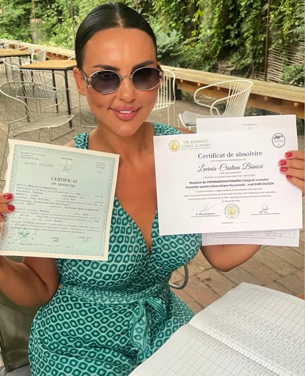 Ce facultate a absolvit și în ce domeniu s-a specializat Lavinia Pîrva/ sursa: Instagram 