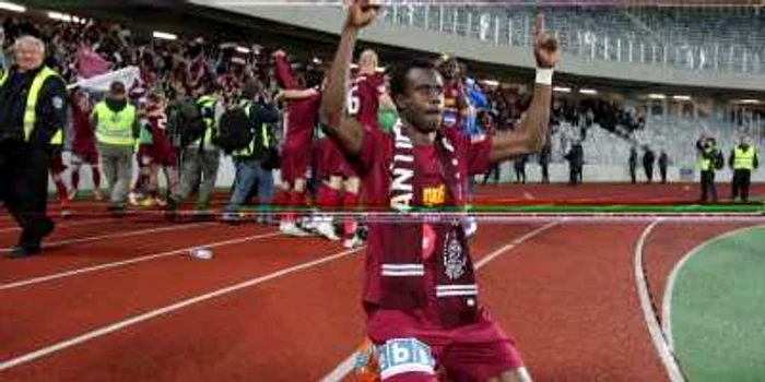 Senegalezul Sougou a fost eroul lui CFR în meciul cu FC Basel de marţi seara FOTO Mediafax