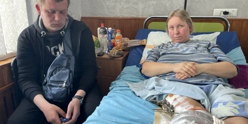 Natalia Mykolaivna o femei din sudul Ucrainei care a fost împuşcată de soldaţii ruşi foto bbc