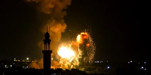 Israel a lansat bombardamente in Fasia Gaza FOTO AFP