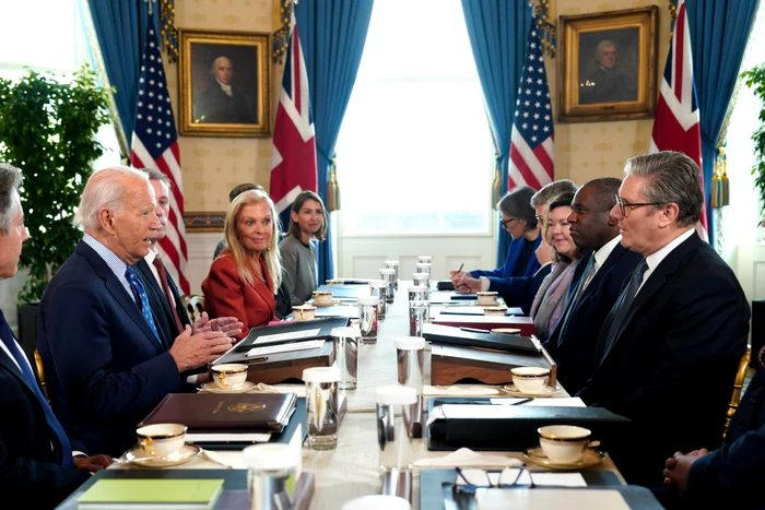Președintele american Joe Biden și premierul britanic Keir Starmer la Casa Albă FOTO EPA-EFE
