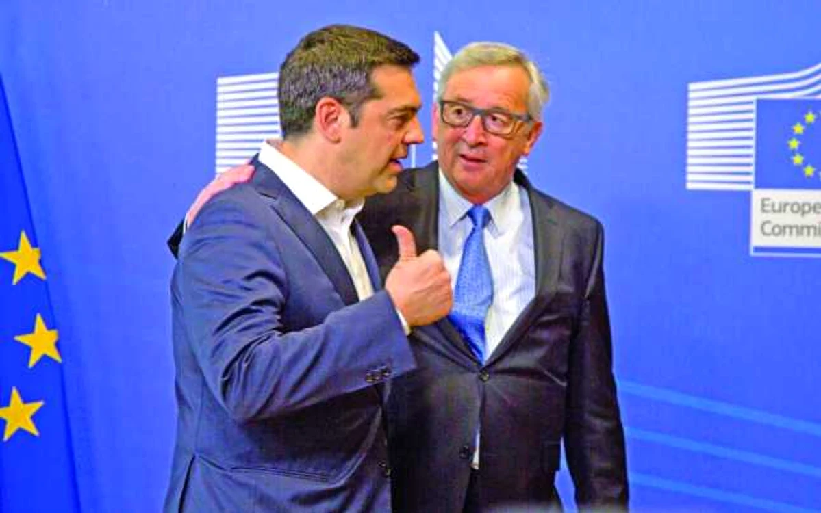 Premierul grec Alekis Tsipras a reuşit să-l exaspereze pînă şi pe şeful Comisiei Europene, Jean-Claude Juncker FOTO AP