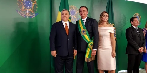 Jair Bolsonaro si Viktor Orban FOTO Twitter/Brazil Gov News