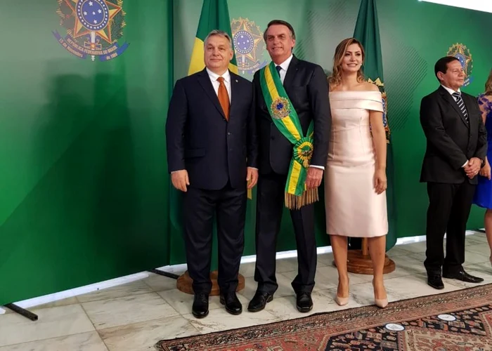 Jair Bolsonaro si Viktor Orban FOTO Twitter/Brazil Gov News