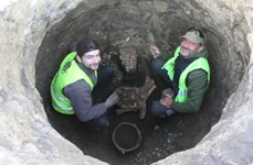 Cuptor roman pentru producerea varului, descoperit în Ungaria (© Szent István Király Múzeum)
