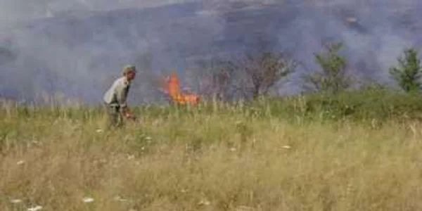 Incendiul a fost lichidat în circa o oră. Foto: Arhivă 