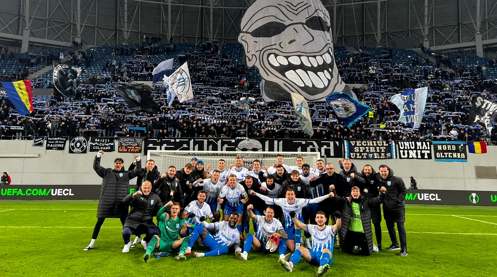 Bucuria de la final a oltenilor  FOTO Facebook Universitatea Craiova