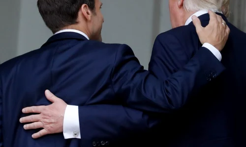 Emmanuel Macron si Donald Trump FOTO AFP 